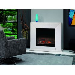 Electric Fire Nero - Fossil Stone (marmor-look)