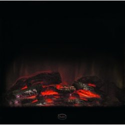 Electric Fire Nero - Fossil Stone (marmor-look)