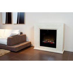Electric Fire Nero - Fossil Stone (marmor-look)