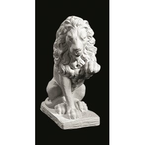 Løve i marmor- 67 cm