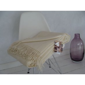 Lkker uld plaid, ren ny uld