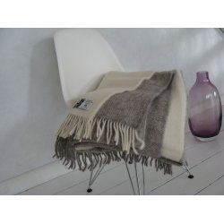 Lkker uld plaid, ren ny uld