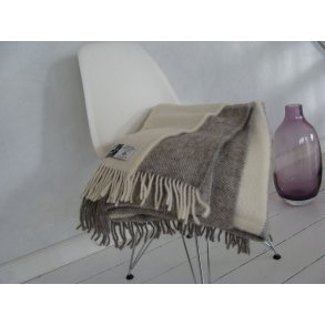 Lkker uld plaid, ren ny uld