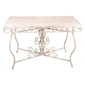 Rektangul&aelig;rt bord med 3 stole