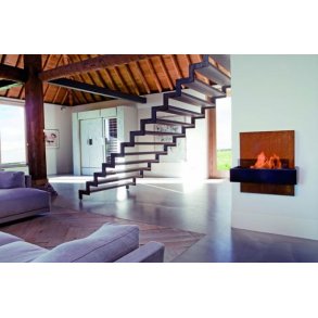 Væghængt biopejs - keramisk brænder