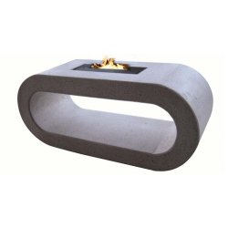 Livorno beton-look bord med indbygget biopejs