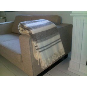 Lkker uld plaid, ren ny uld