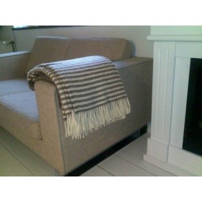 Lkker uld plaid, ren ny uld