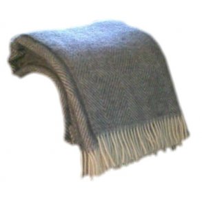 Lkker uld plaid, ren ny uld