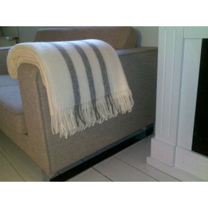 Lkker uld plaid, ren ny uld