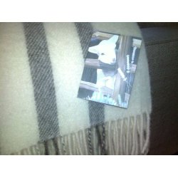 L�kker uld plaid, ren ny uld