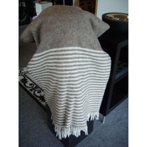 Lkker uld plaid, ren ny uld