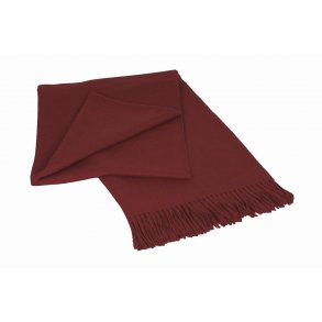 LUKSUS plaid Mørk Rød