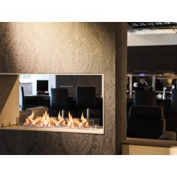 Keramisk 3 dobbelt lin&aelig;r bio flame br&aelig;nder